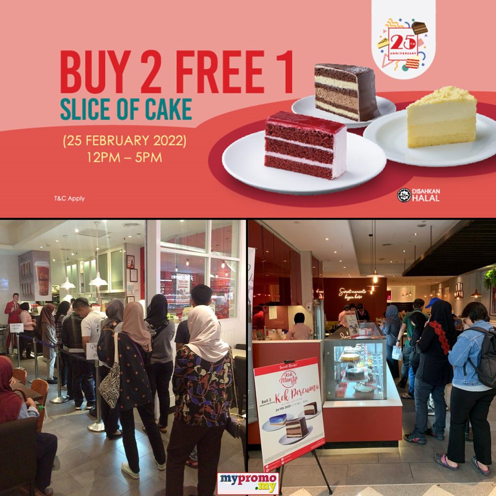 Secret Recipe x Buy 2 Free 1 Slice Cake